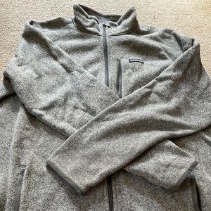 Patagonia gray zip up hoodie